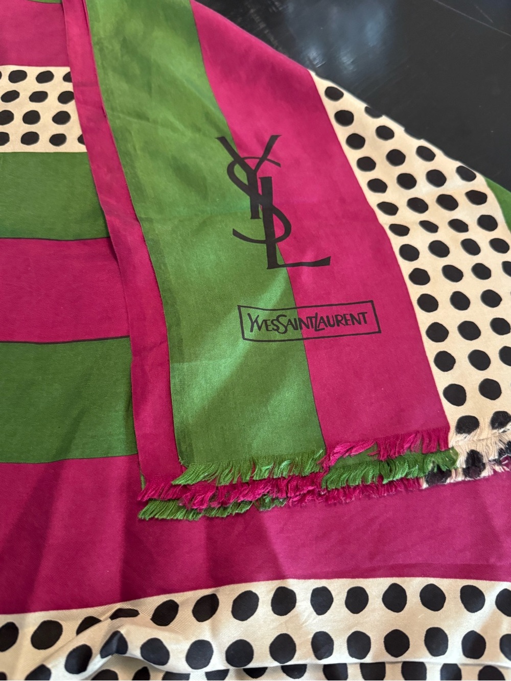 YSL 1970’s silk scarf